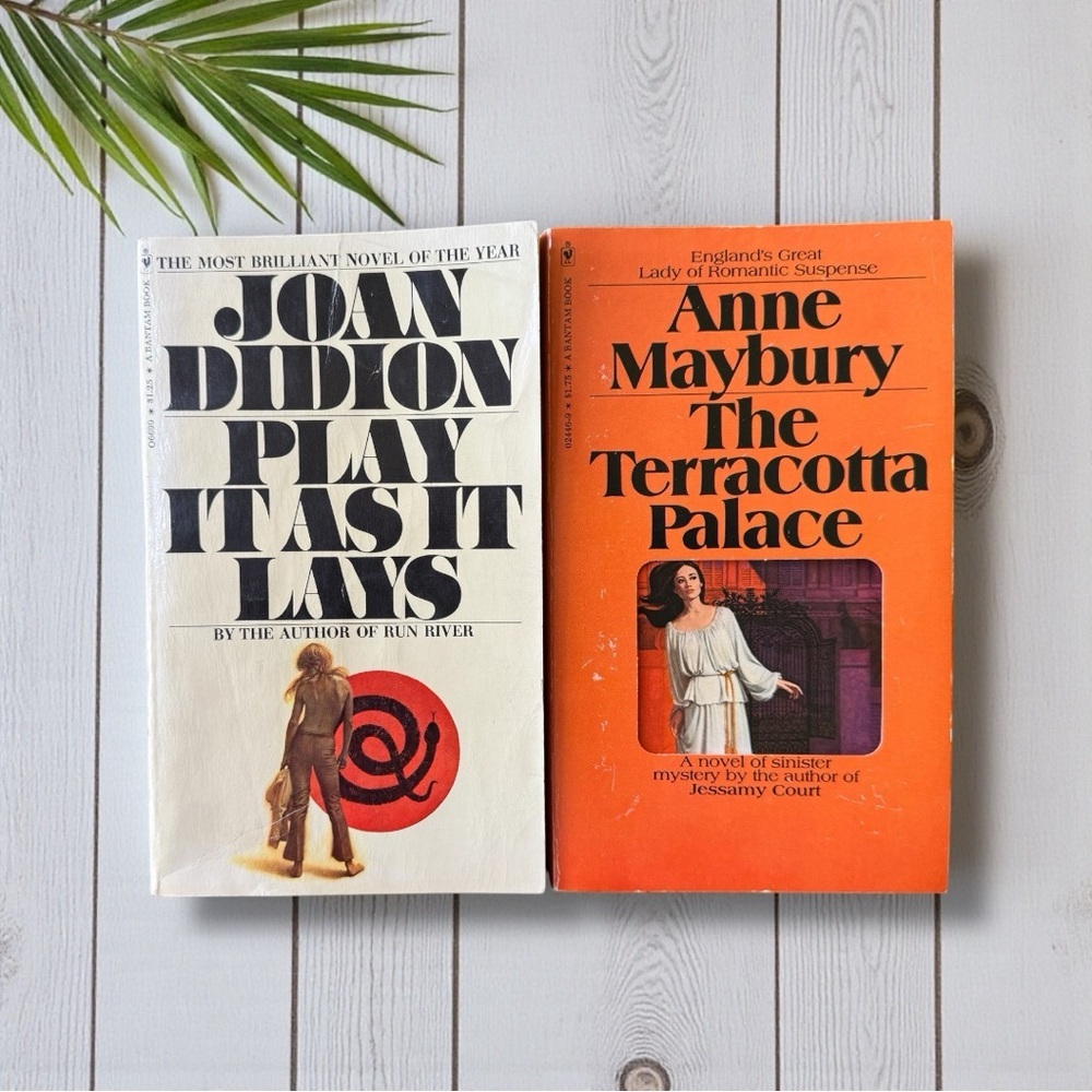 Vintage Paperback Book Lot (2) – Joan Didion & Anne Maybury | 1970s Bantam